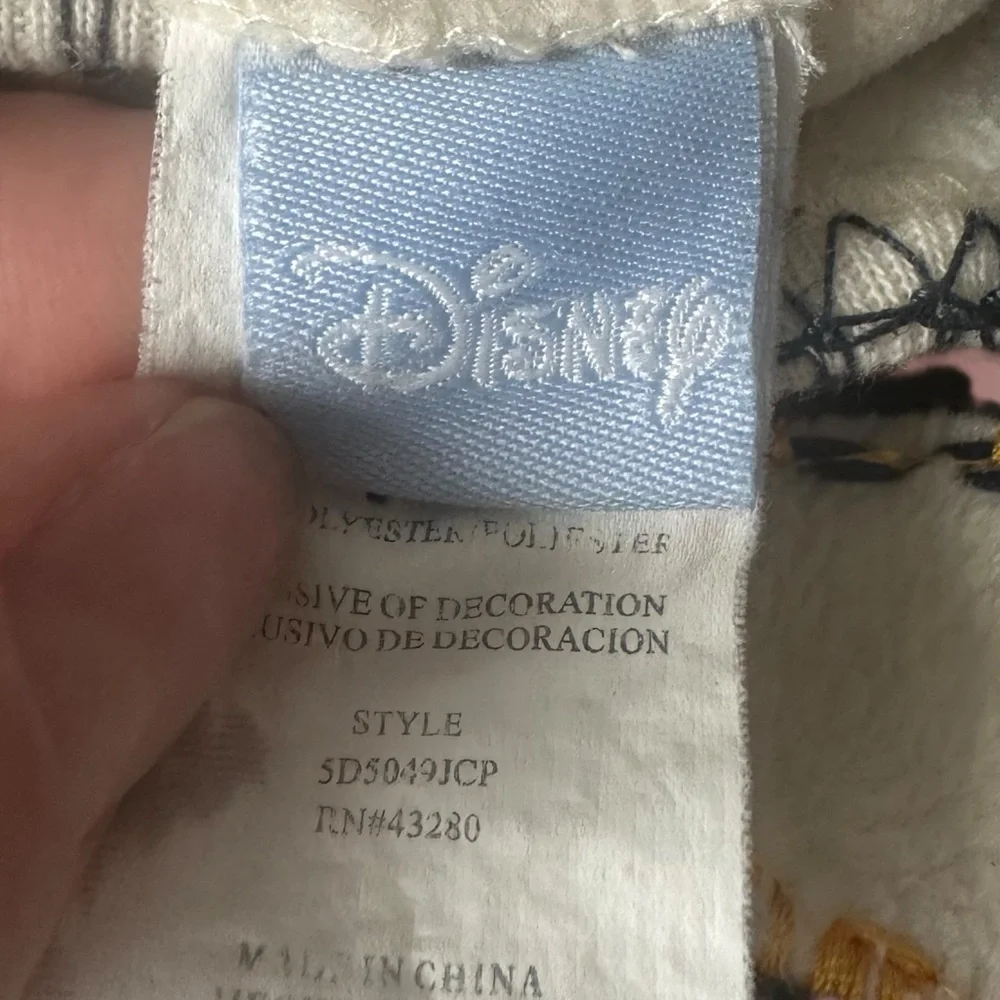 Vintage Disney Baby Cream Tigger Footie Fleece One Piece W/Hood Size 3/6 Months